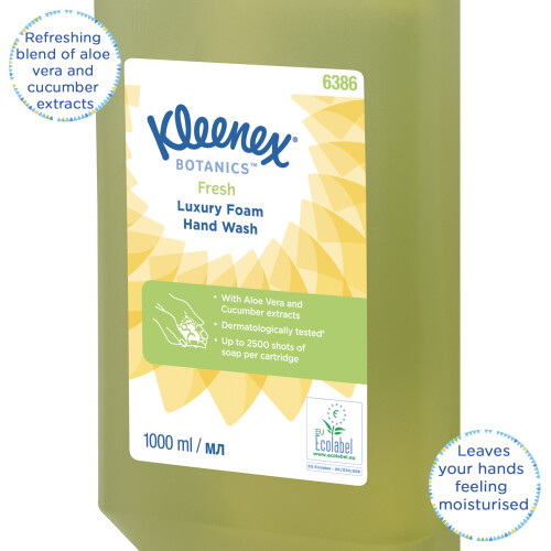Luxusní pěnové mýdlo KLEENEX® Botanics FRESH 1 l zelené