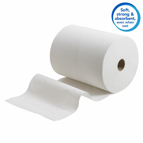Papírové ručníky v roli SCOTT® Slimroll - bílé, 6 rolí á 165 m/kar
