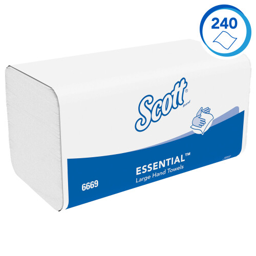 SCOTT® Xtra Papírové ručníky - skládané / střední