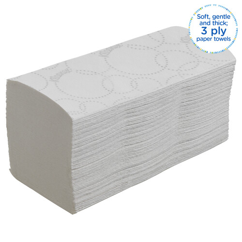 Papírové ručníky skládané KLEENEX® Ultra - bílé, 1440 út/kar