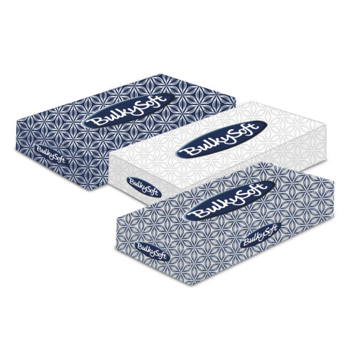 Kapesníčky kosmetické BulkySoft,   krabička - 2vrstvé, 100 ks