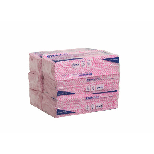 WypAll® X50 průmyslové utěrky skládané - červené