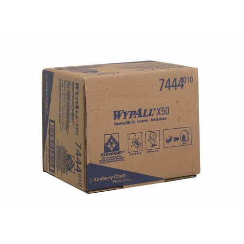 WypAll® X50 průmyslové utěrky skládané - červené