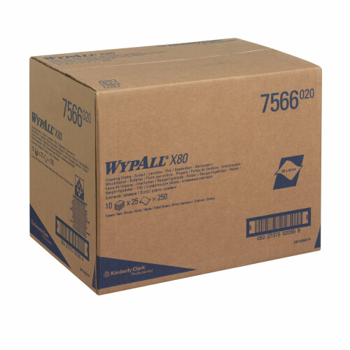 WypAll® X80 průmyslové utěrky v Pop Up Boxu - zelené