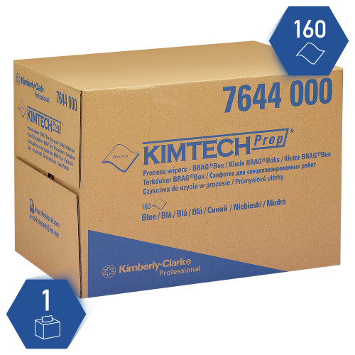 KIMTECH® Prep průmyslové utěrky v Brag Boxu - modré