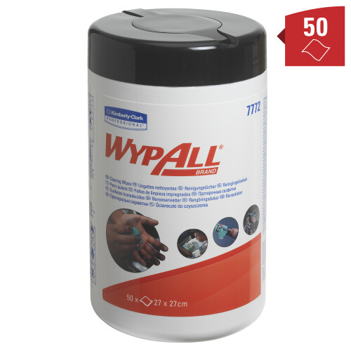 WypAll® vlhčené čistící utěrky v dóze  - stolní zásobník