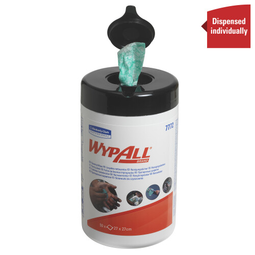 WypAll® vlhčené čistící utěrky v dóze  - stolní zásobník