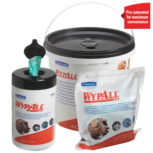 WypAll® vlhčené čistící utěrky - kbelík 1 ks