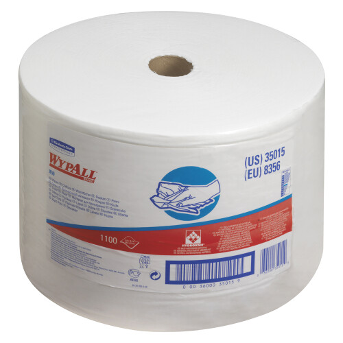 WypAll® X50 průmyslové utěrky v roli - bílé