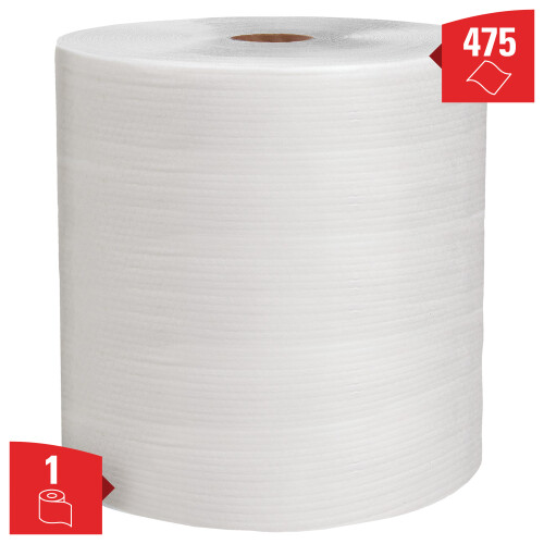 WypAll® X80 průmyslové utěrky v roli - bílé