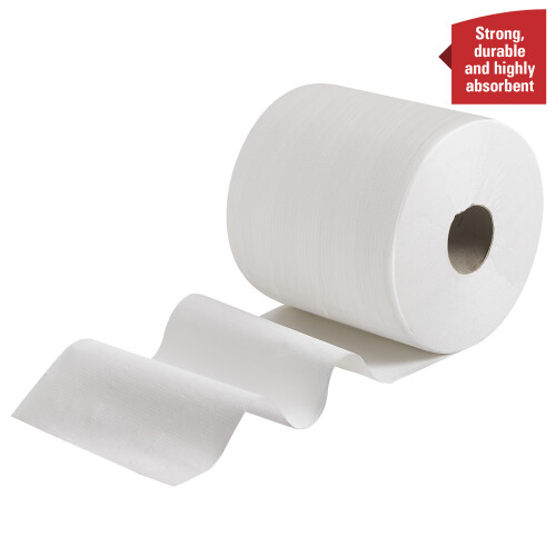 WypAll® X80 průmyslové utěrky v roli - bílé