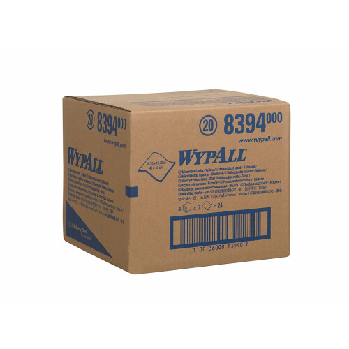 Utěrka WypAll® z mikrovlákna 40x40 cm - žluté