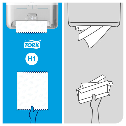 Tork Matic® zásobník na papírové ručníky v roli (H1) – s Intuition™ senzorem, bílý