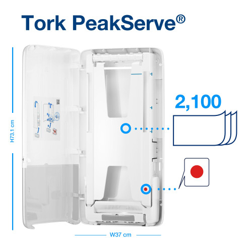 Tork PeakServe® zásobník na navazující papírové ručníky (H5)