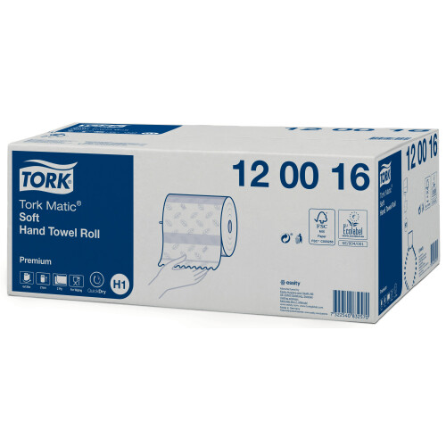 Tork Matic® jemné papírové ručníky v roli Premium (H1)