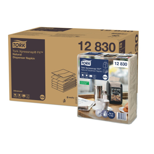Tork Xpressnap Fit® natural ubrousky do zásobníku (N14)