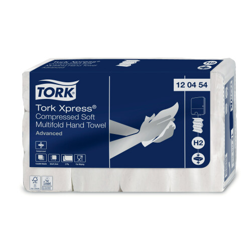 Tork Xpress® stlačené jemné papírové ručníky Multifold (H2)