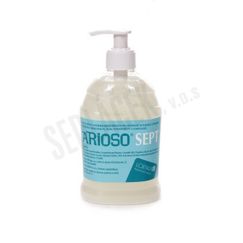 Arioso Sept mýdlo s dezinfekčním účinkem 480 ml s dávkovačem