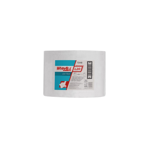 WypAll® L20 Extra průmyslové utěrky v roli, 2vrstvé - bílé