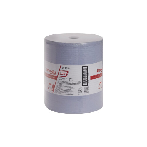 WypAll® L20 průmyslové utěrky v roli, 2vrstvé - modré - 75-7017