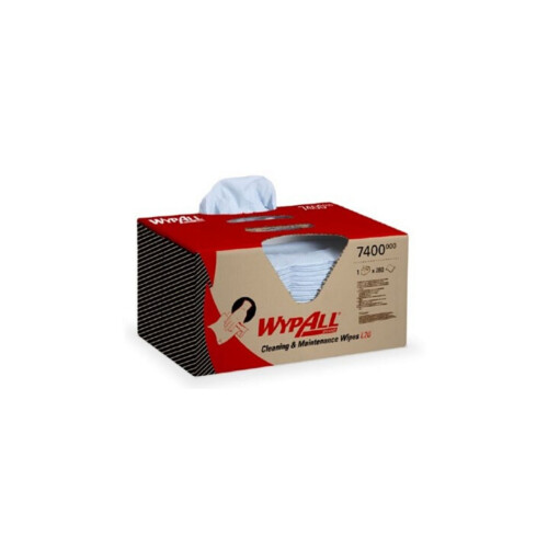 WypAll® L20 průmyslové utěrky skládané v Brag Boxu, 2vrstvé - modré