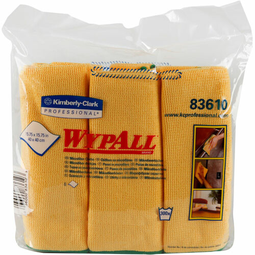 Utěrka WypAll® z mikrovlákna 40x40 cm - žluté