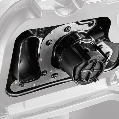 Vyměnitelný kryt nádrže na špinavou vodu.