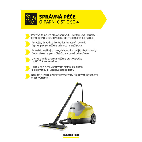 Parní čistič SC 4 EasyFix Premium + parní žehlička EasyFinish