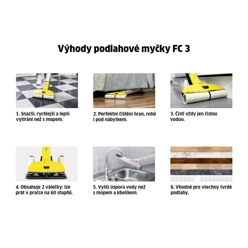 Podlahová myčka FC 3 Cordless