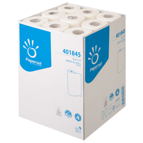 Papír na lehátka v roli 2vrstvý, návin 50 m, šíře 60 cm - bílý