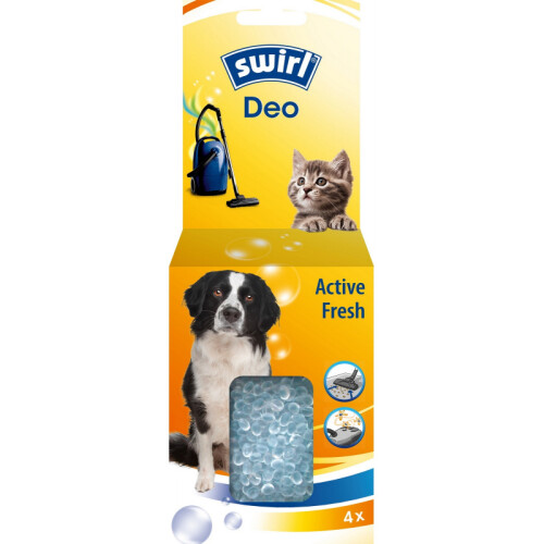 Vůně do vysavače Swirl Deo perly 4x10g  Active Fresh