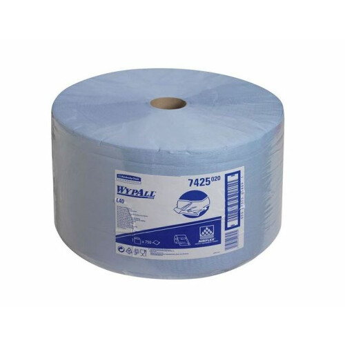 WypAll® L30 průmyslové utěrky v roli, 3vrstvé - modré