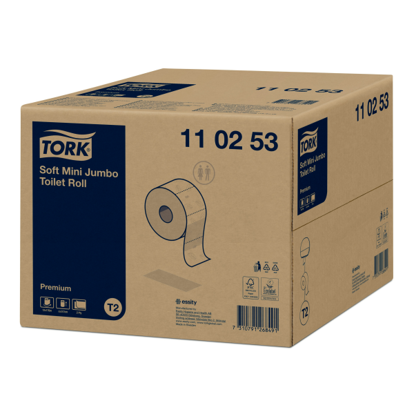 Tork mini jemný toaletní papír v roli Jumbo Premium (T2)