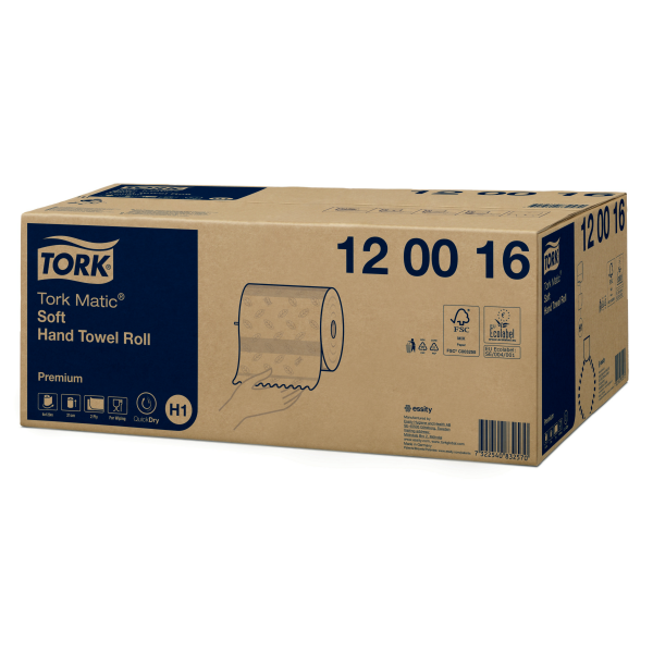 Tork Matic® jemné papírové ručníky v roli Premium (H1)