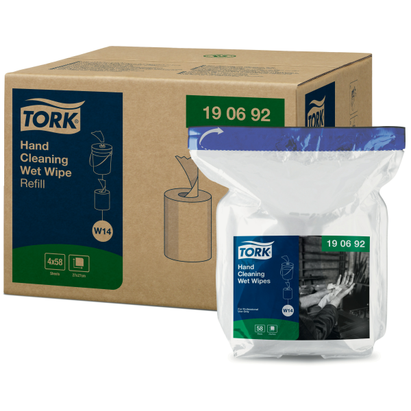 Tork vlhčené utěrky na čištění rukou (W14)
