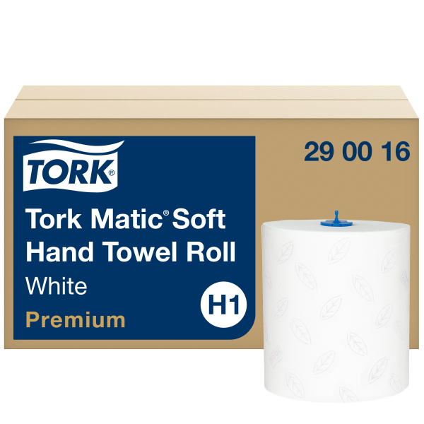 Tork Matic® jemné papírové ručníky bílé v roli Premium (H1)