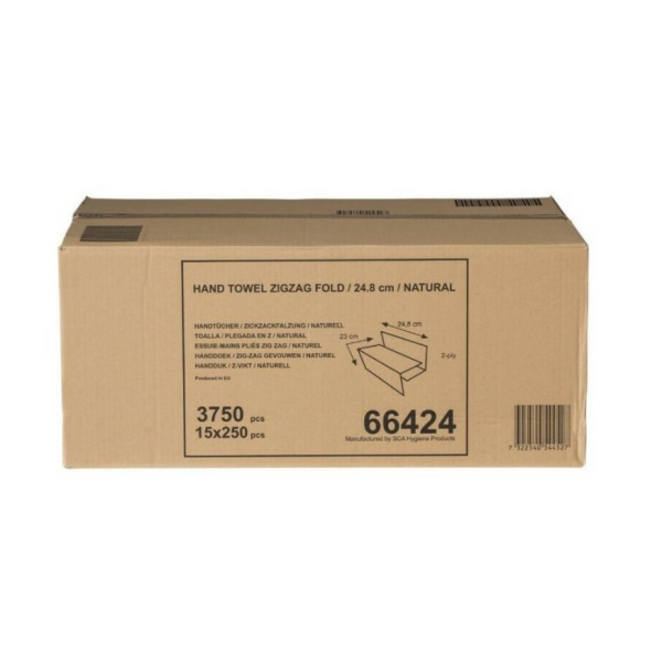 Tork Natural ručník skládaný ZZ 2-vrstvý recykl béžový (H3)