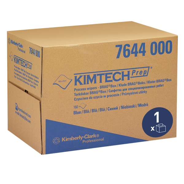 KIMTECH® Prep průmyslové utěrky v Brag Boxu - modré
