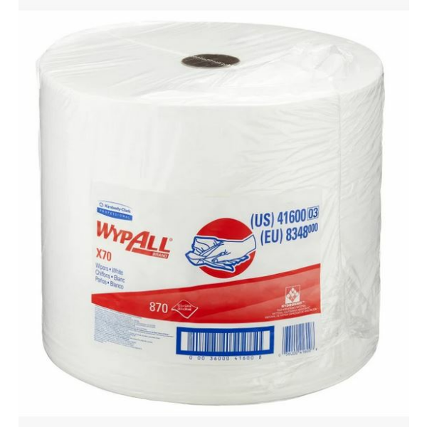 WypAll® X70 průmyslové utěrky v roli - bílé
