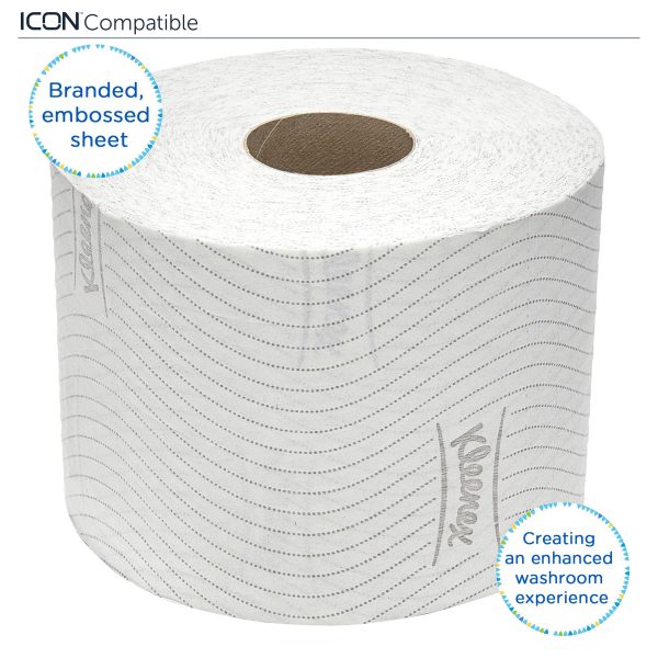 Toaletní papír v roličkách KLEENEX® 2vrstvý, 600 út./rol