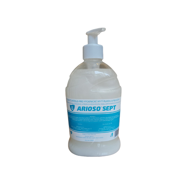 Arioso Sept mýdlo s dezinfekčním účinkem 480 ml s dávkovačem