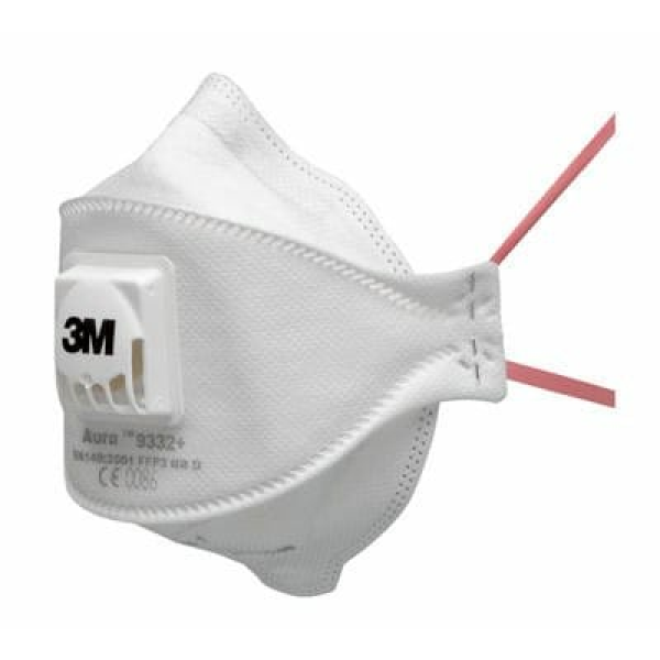 Respirátor skládací s výdechovým ventilkem 3M 9332