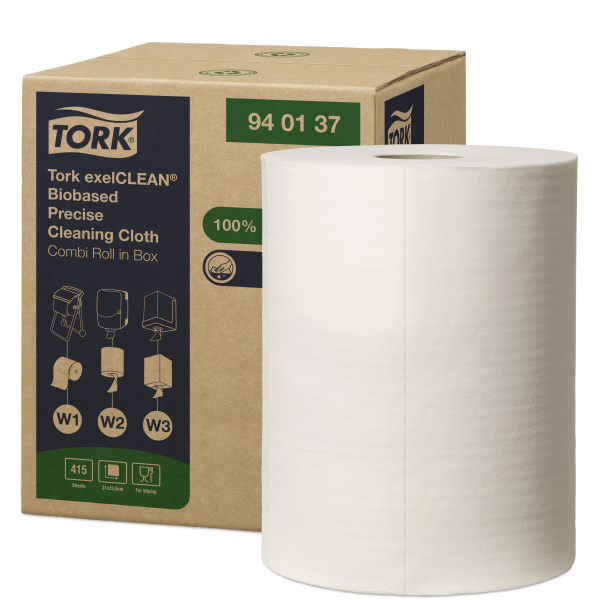 Tork​ Biobased Precise čisticí utěrky W1/2/3