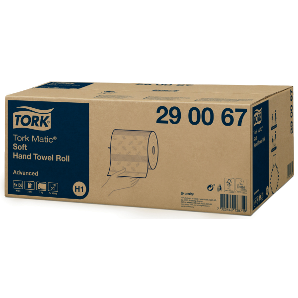 Tork Matic® jemné papírové ručníky v roli Advanced (H1)
