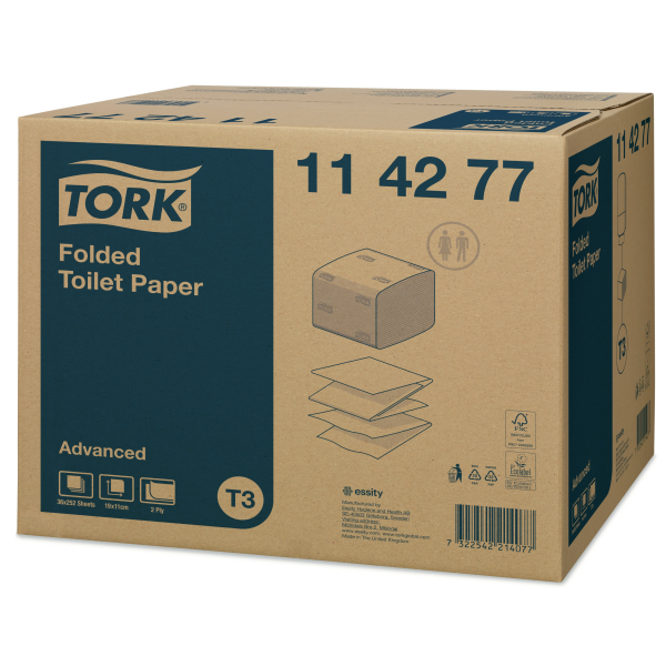 Tork skládaný toaletní papír Advanced (T3)