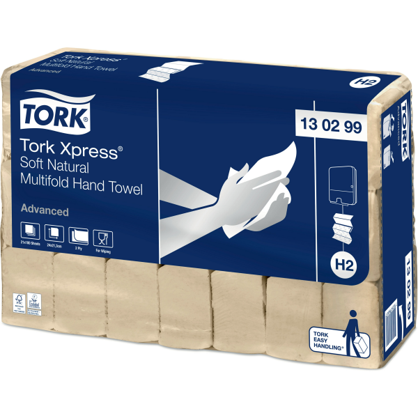Tork Xpress® jemné papírové ručníky Multifold natural (H2)