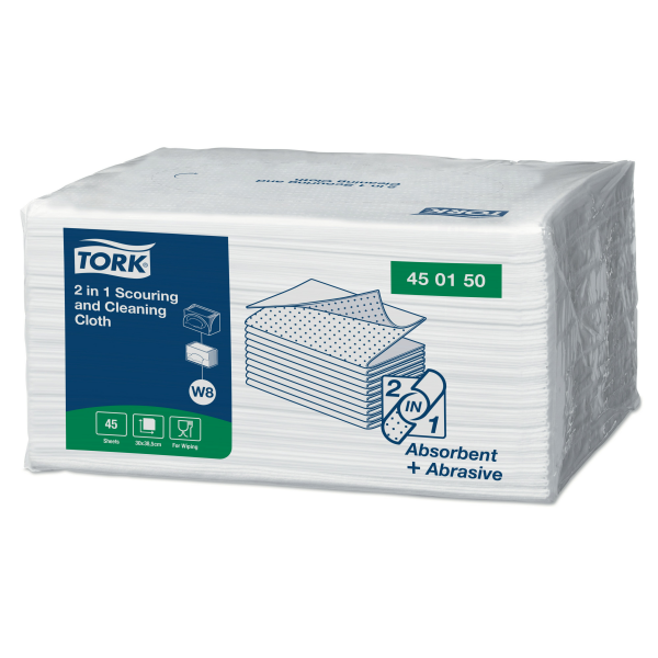 Tork utěrky 2 v 1 k drhnutí a čištění (W8)