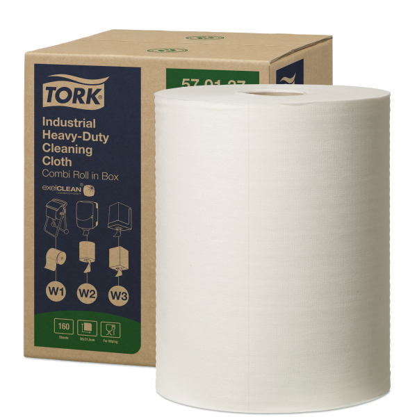 Tork Heavy-Duty průmyslová čisticí utěrka (W1, W2, W3)