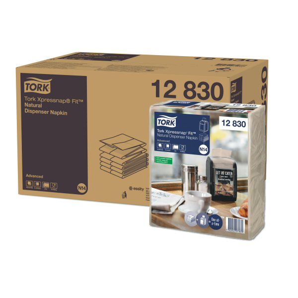 Tork Xpressnap Fit® natural ubrousky do zásobníku (N14)