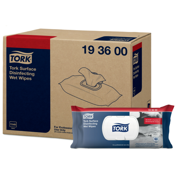 Tork vlhčené utěrky na dezinfekci povrchů